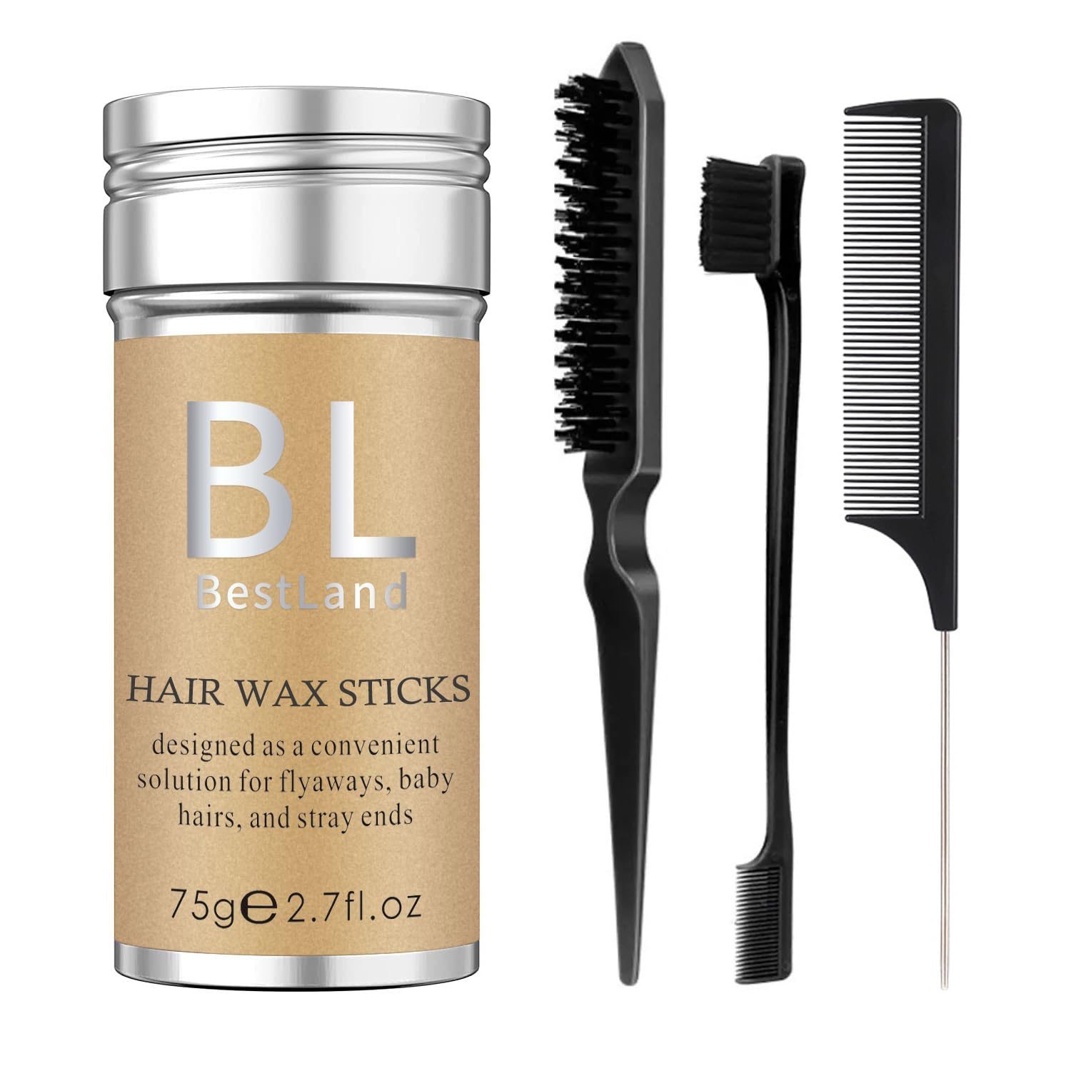 4Pcs Hair Wax Stick & Slick Back Kit