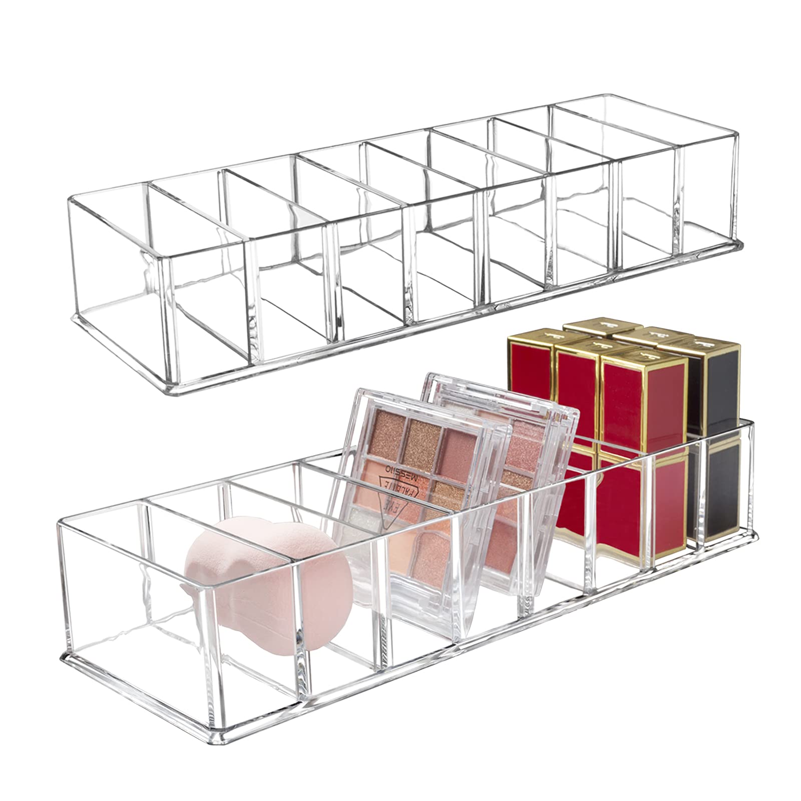 2 Pack Detachable Makeup Organizer