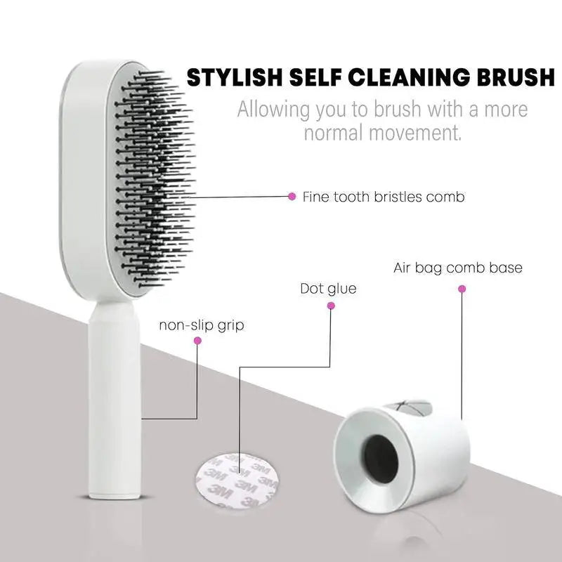 Self-Cleaning Hair Brush