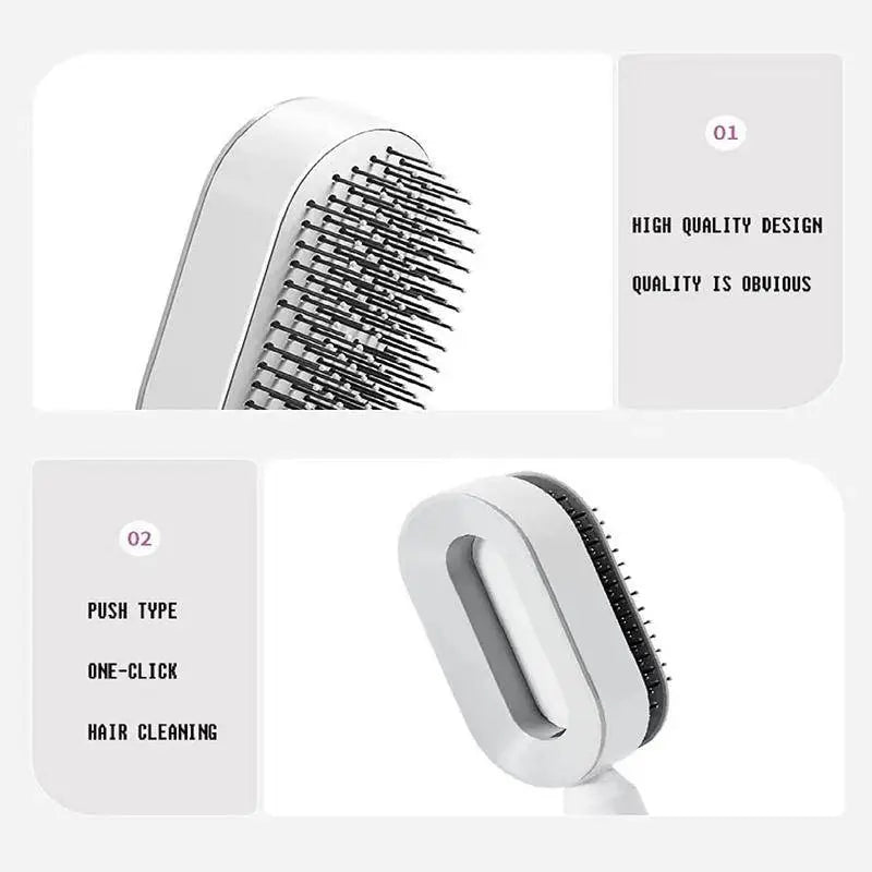 Self-Cleaning Hair Brush